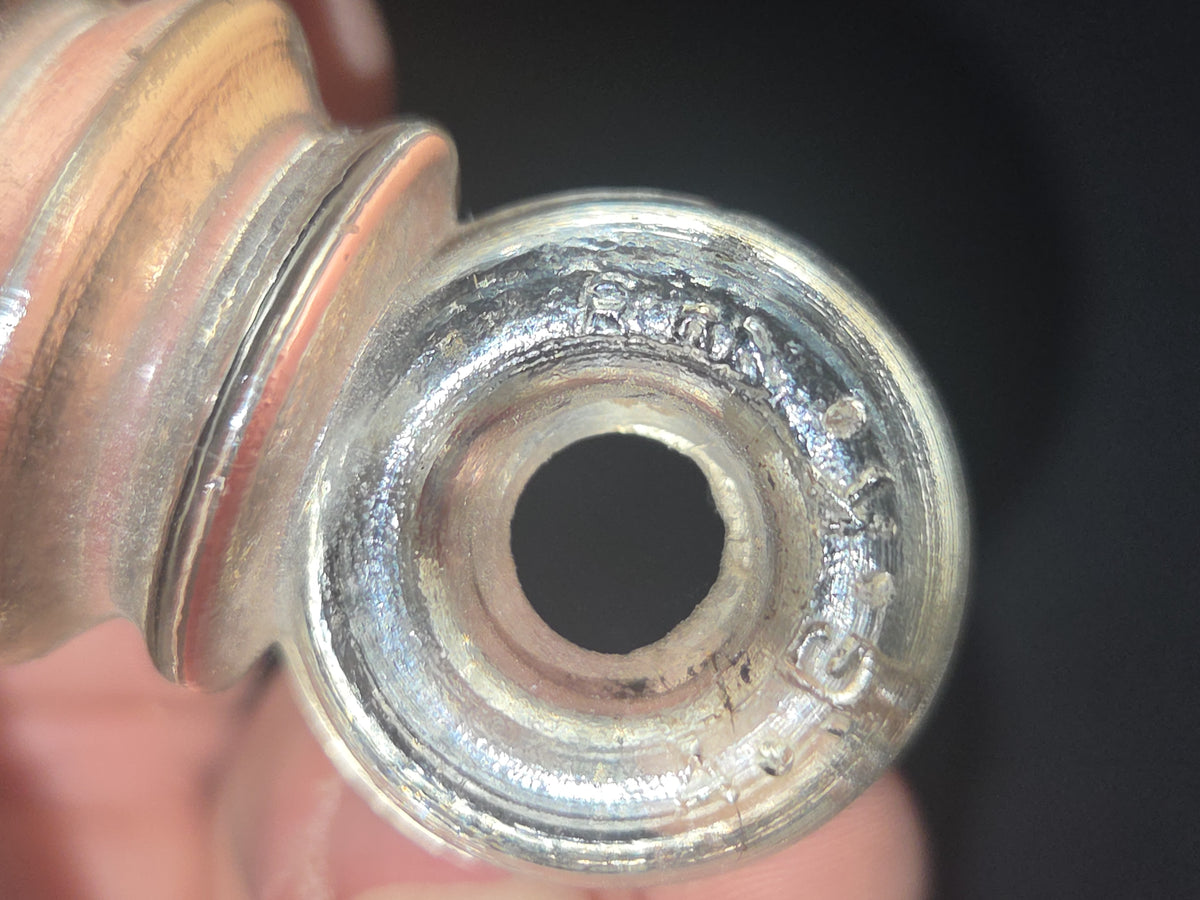 Vintage Radio Strain Wire Insulator Clear Glass 3 1/2" vi03