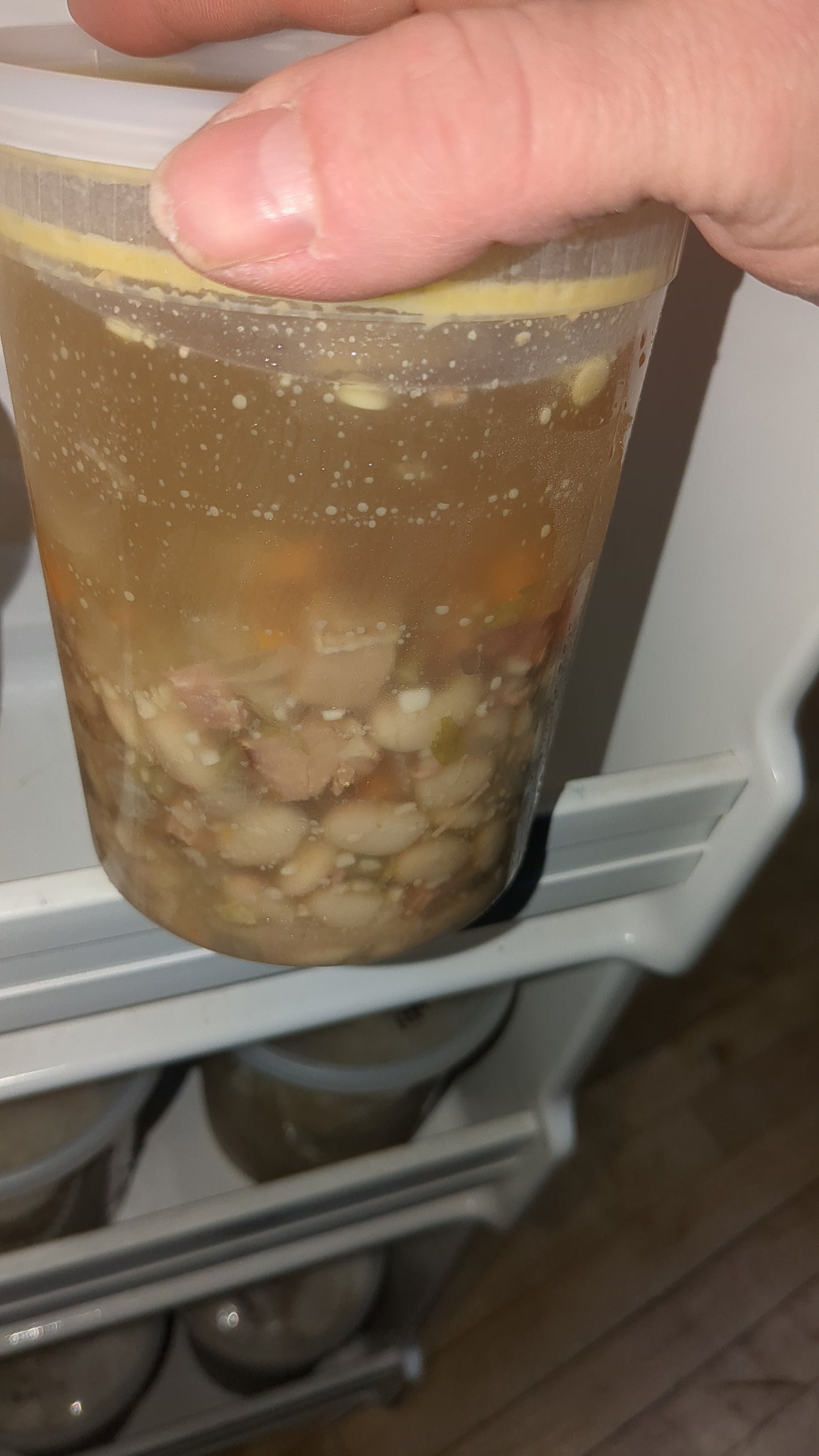 TakeNbake 32 oz Container Cooked Ham & Bean Soup for 2-3