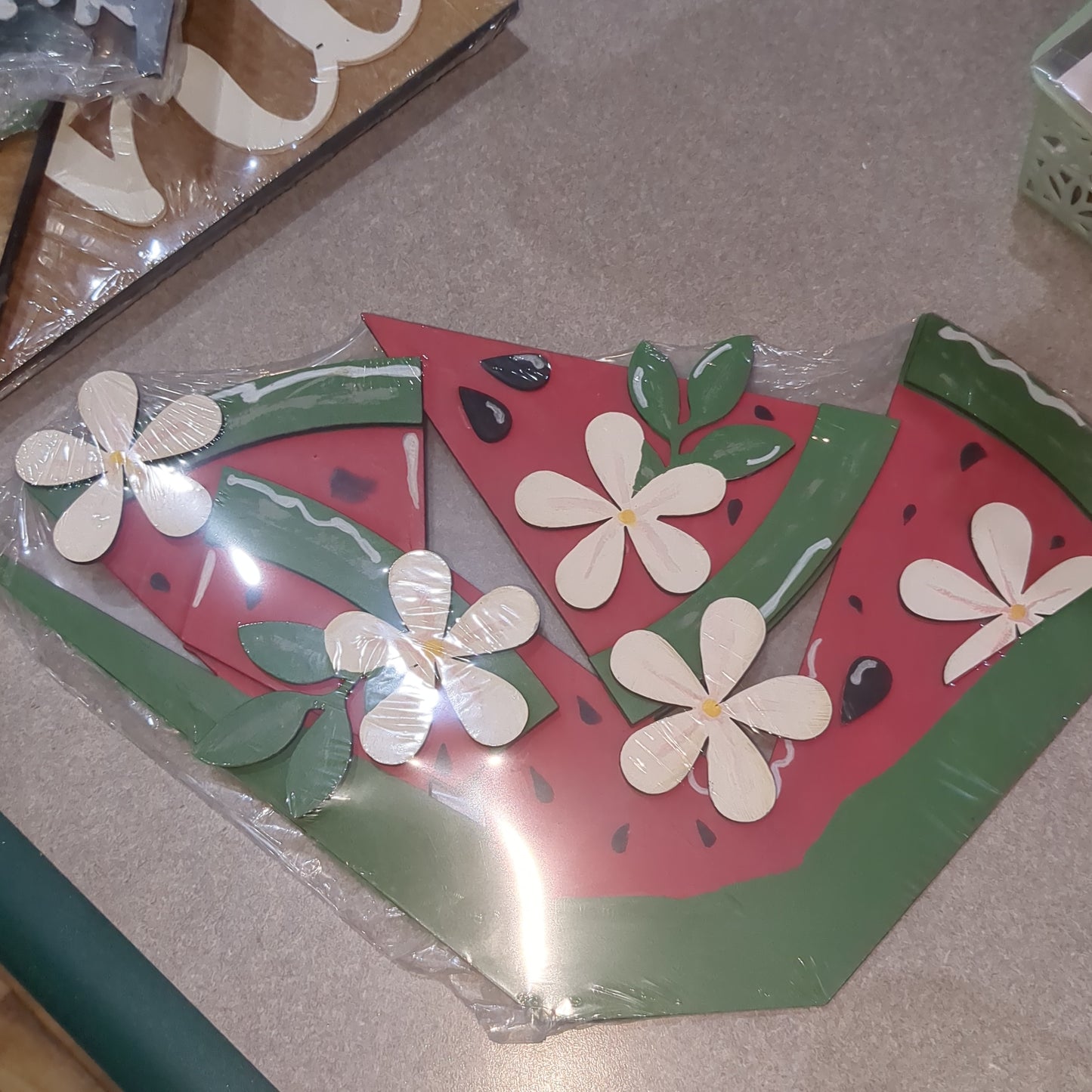 Watermelon summer insert for envelope door sign