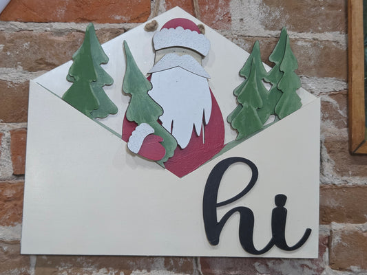Santa Insert for Envelope Door Sign *sign sold seperately* EI11