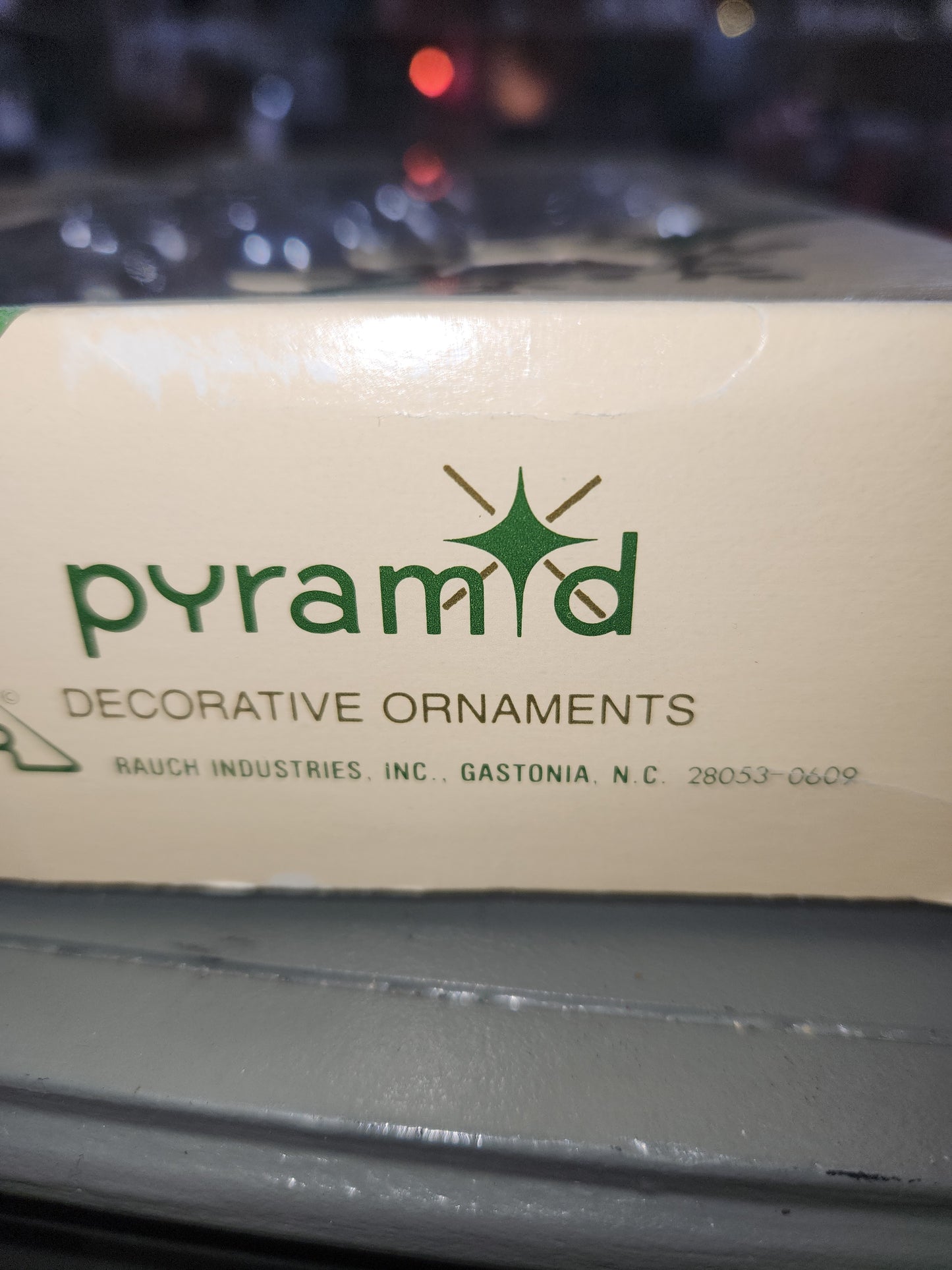 Vintage Pyramid Rauch Silver 2" ornaments AS IS bo69