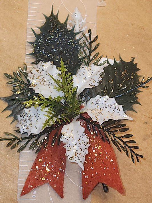 Vintage Christmas Corsage Pin for blouse vcp8