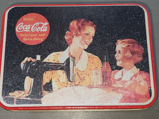Vintage Coca-Cola Tin It's Pause Tim Mother Seamstress 1993 Coke cct51