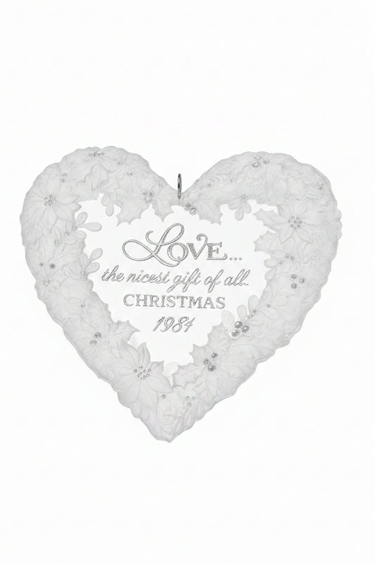Hallmark Keepsake Ornament The Gift of Love Acrylic Heart 1981
