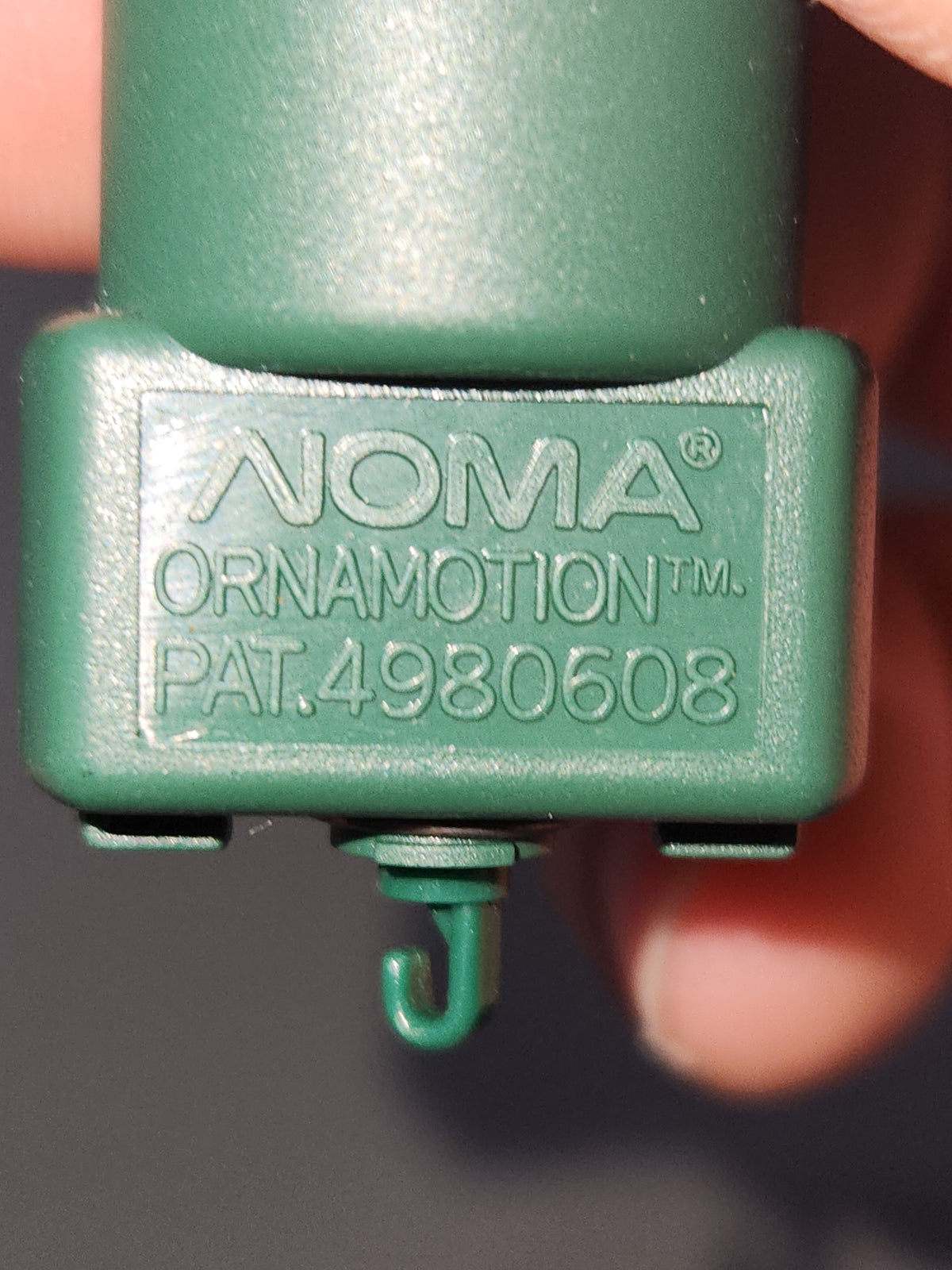 Vintage Noma OrnaMotion Rotating Christmas Ornament Ski Race 1989 With Motor
