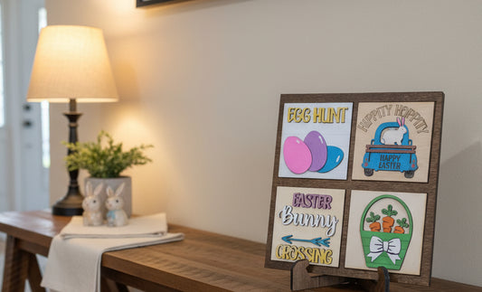 Easter Spring April Insert Kit for Interchangeable Frame Can Fit Arch, Rectangle, or Square Frame FRAMES SOLD SEPARATELY if22