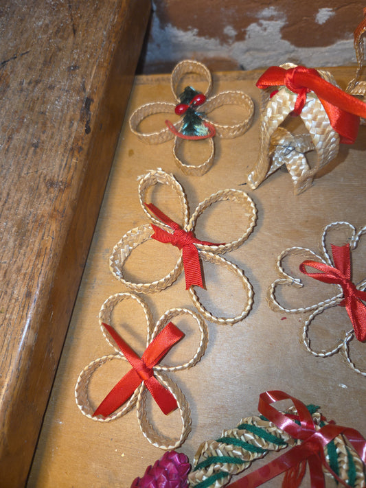 Vintage Wheat Ornaments Lot of 28 Hecho en Mexico vw8