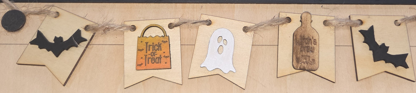 Halloween October Insert Kit for Interchangeable Frame Can Fit Arch, Rectangle, or Square Frame FRAMES SOLD SEPARATELY if29