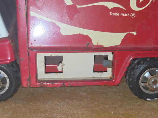 Vintage Buddy L Coca Cola Pressed Steel 9" Delivery Truck 1970s cciy
