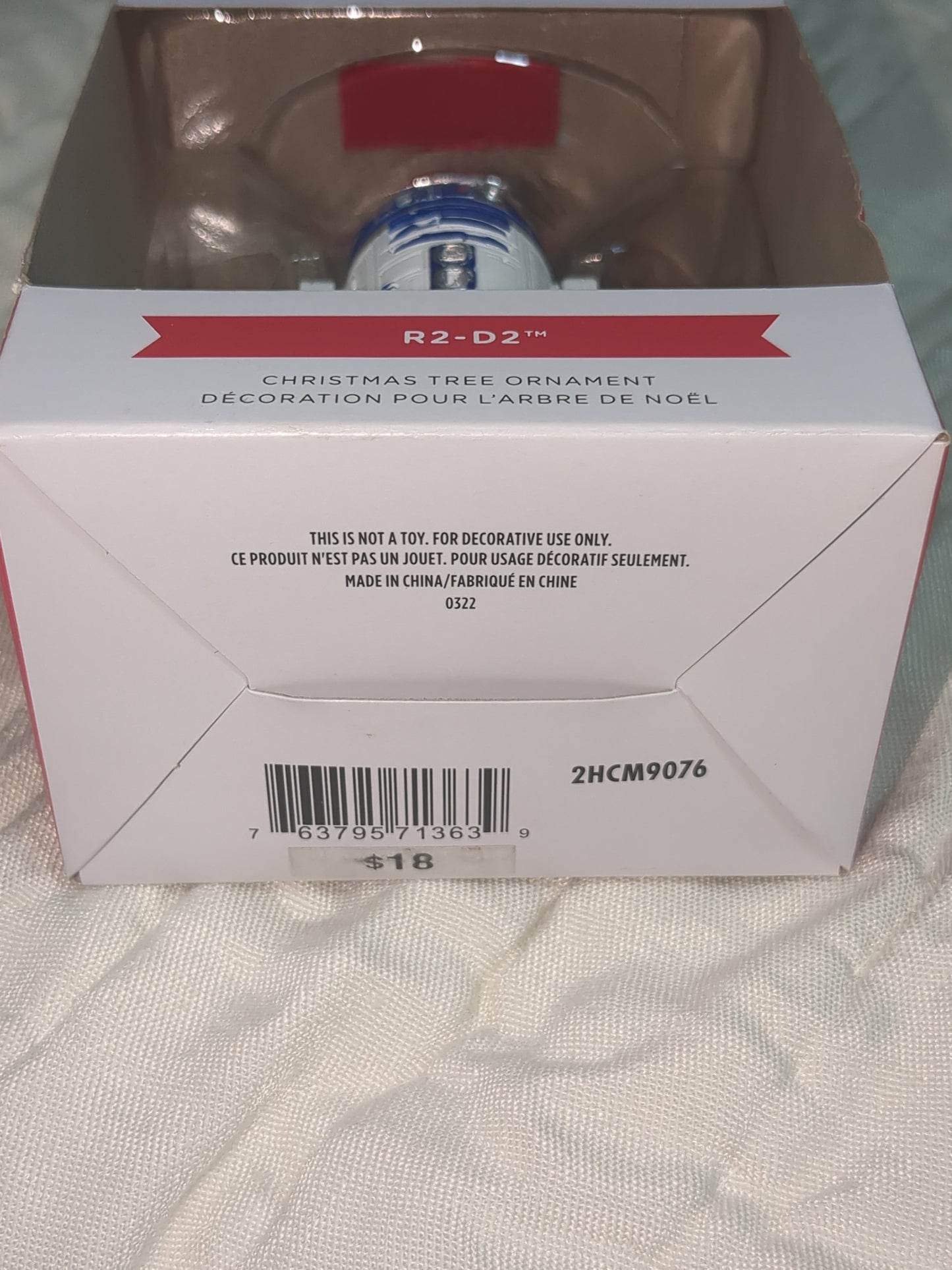 2021 Hallmark Disney Star Wars R2-D2 Christmas Tree Ornament NEW in Box. HH403
