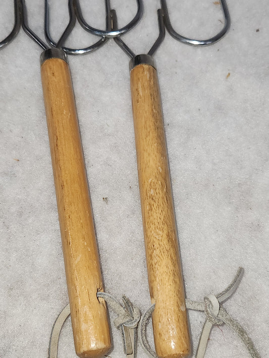 Vintage Serving Forks Turkey forks Servers for7