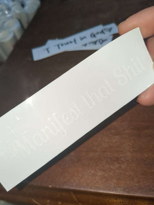 Mirror decal drive safe, I love you d25