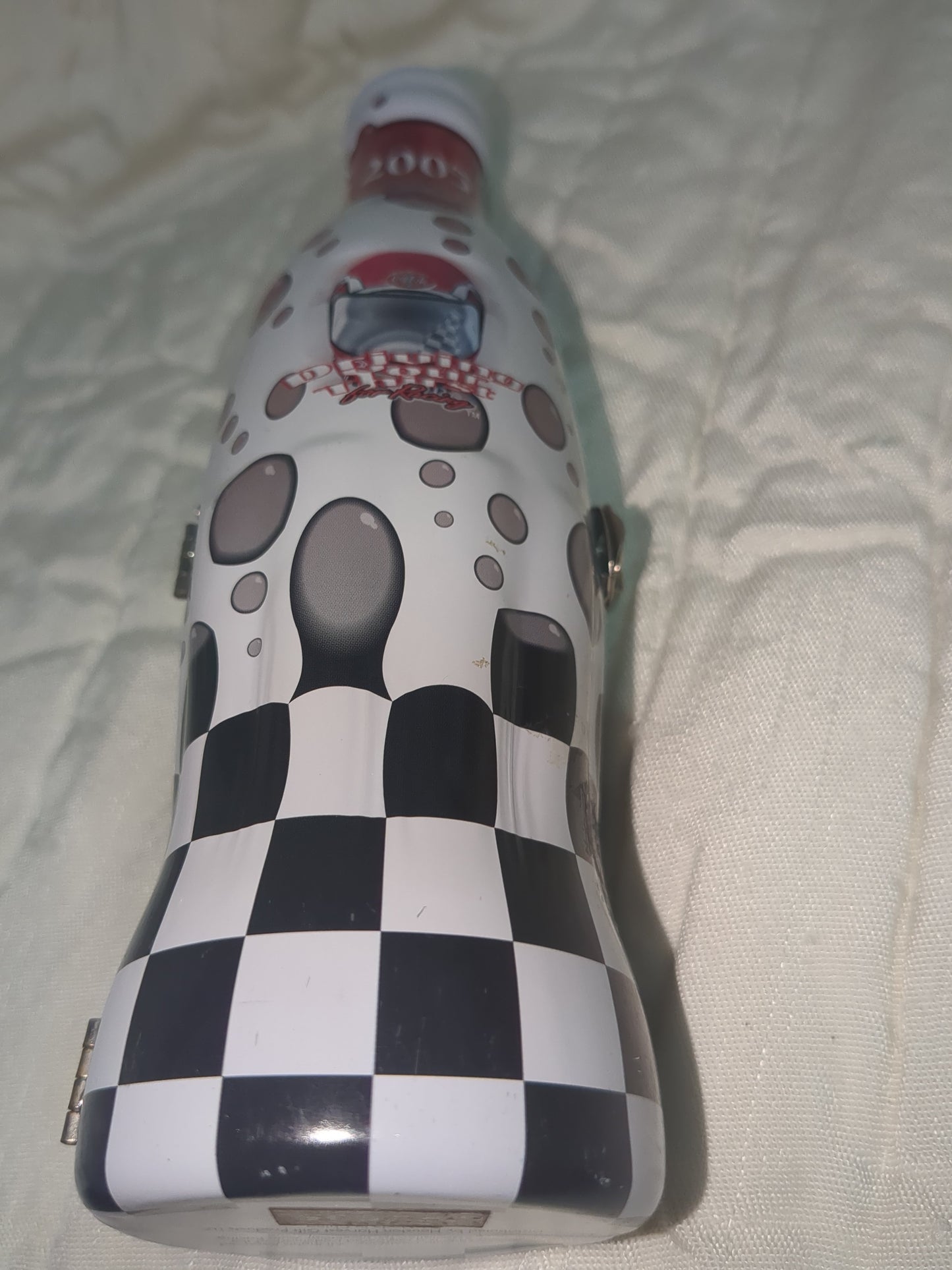 Vintage 2005 Driving you Thirst Coca-Cola Coke and NASCAR hindged tin cct3