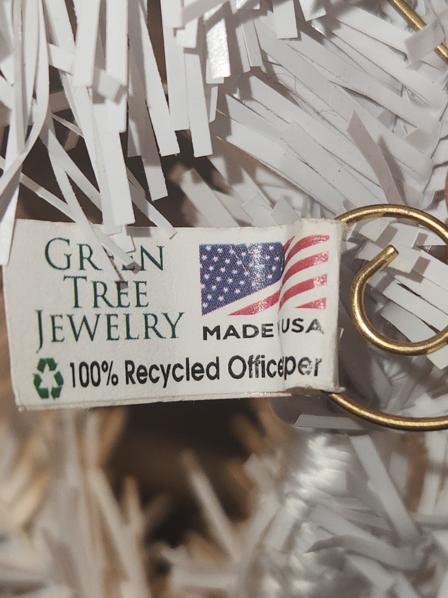 Mapped Earth Ornament 100% Recycled Paper