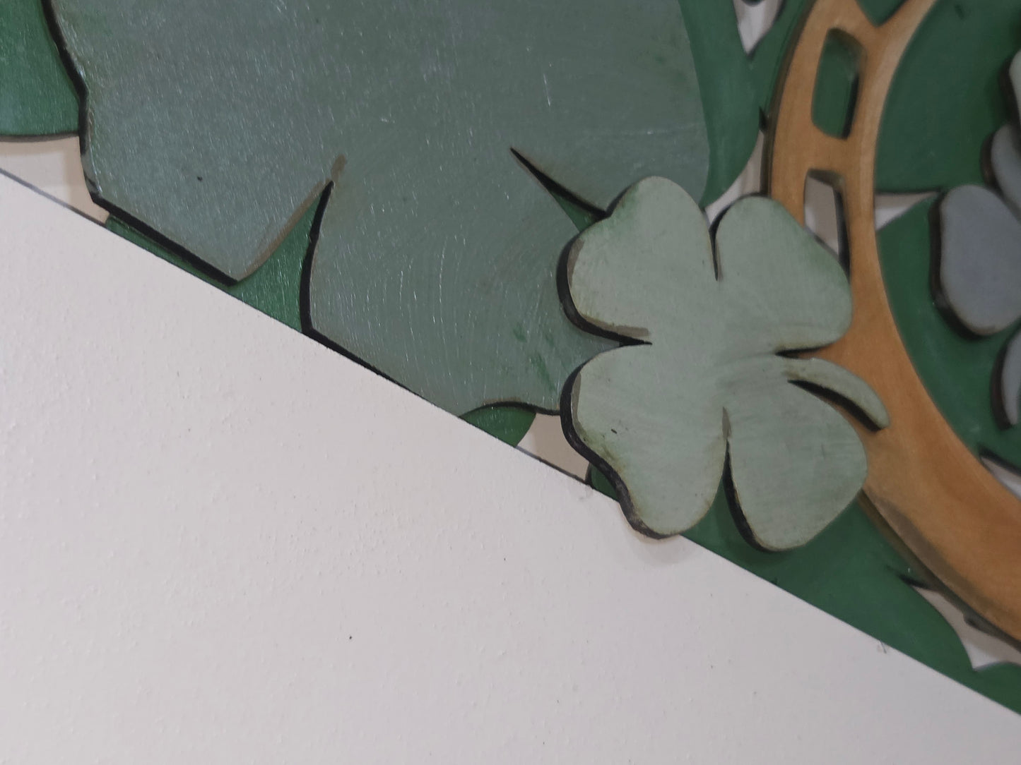 St Patrick's Day Shamrock Insert for Envelope Door Sign *sign sold seperately* EI1