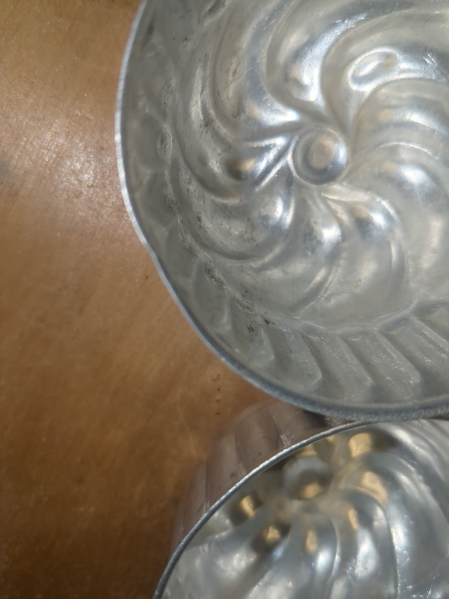 Vintage Aluminum Molds Jello Cake Tart Bundt 3" Diameter alu07