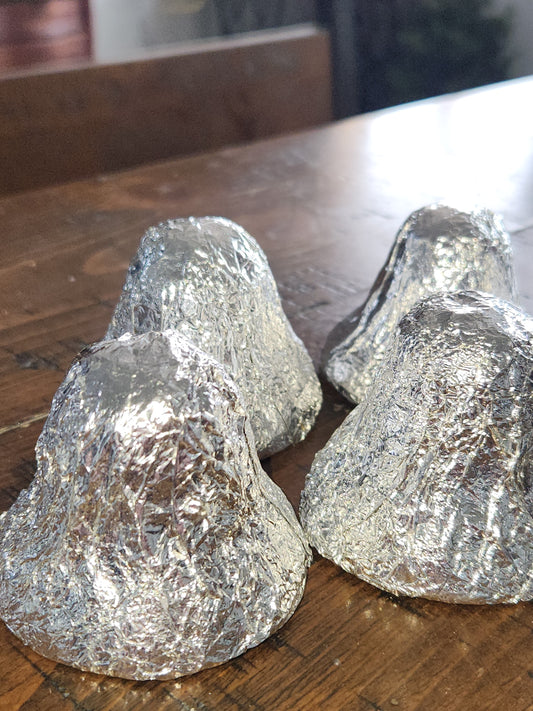 Vintage Christmas Foil Paper Mache Bell Christmas Ornament SEE DESCRIPTION vo54