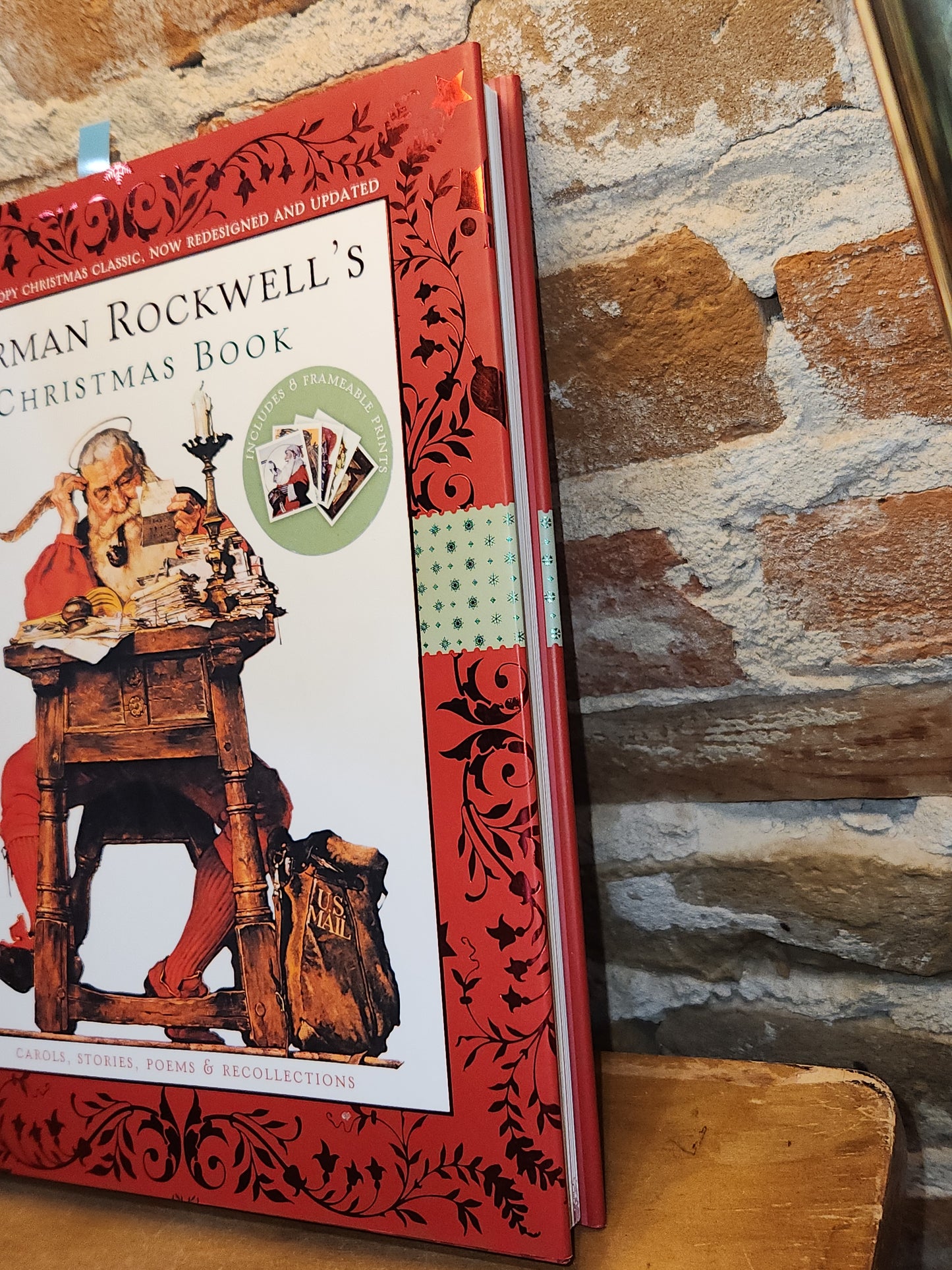 Norman Rockwell's Christmas Book Revised and Updated Edition 8 Frameable Prints bk010