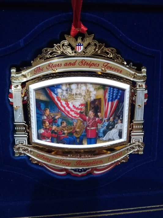 The White House Historical Association Collectible Christmas Ornament 2010 Music at the White House Army Navy Reception McKinley wh10