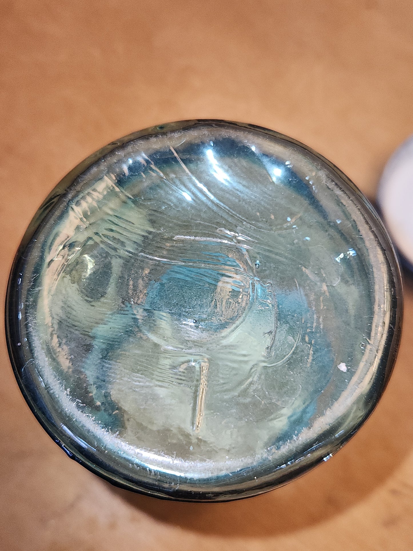 Vintage Ball Perfect Mason Glass Pint Jar #1 Aqua Blue Zinc Ball Lid bl1