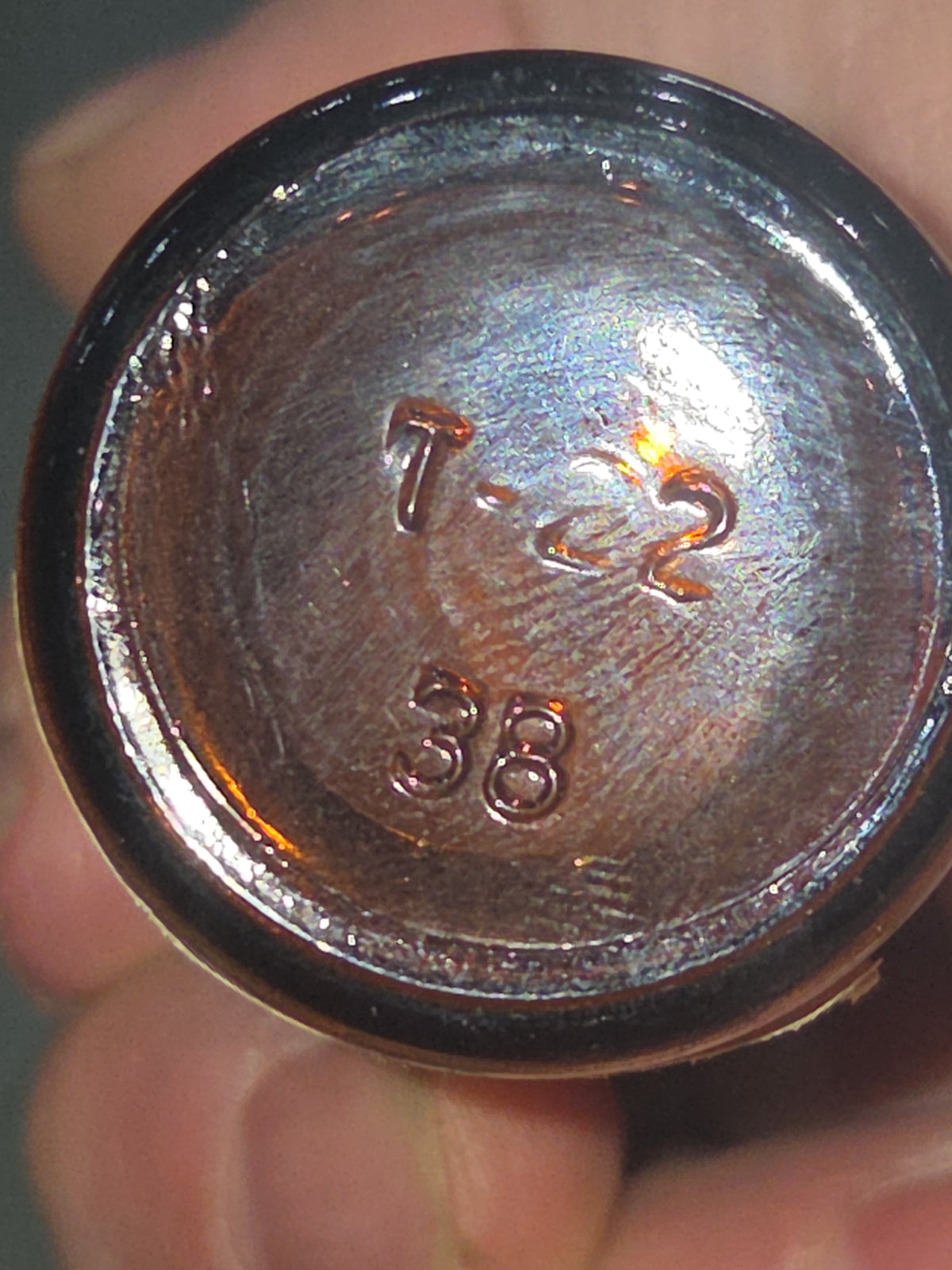 Vintage Medicine Bottle Antivert Amber Brown Glass J B Roerig and Company EMPTY vmb08