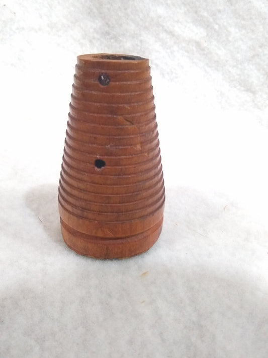 Antique wooden beehive spool sp54