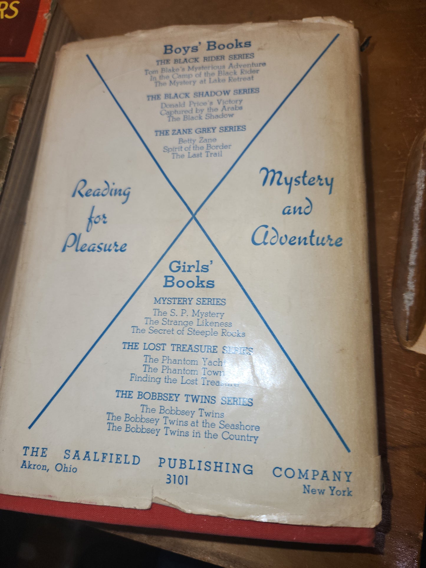 Vintage Hardcover Books Mystery Hunters At Old Frontier AND At The Haunted Lodge Capwell Wyckoff Saalfield Publishing Company 1934 vb99