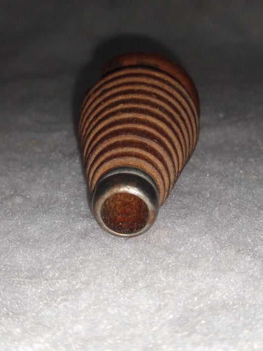 Antique small wooden beehive spool Christmas tree sp55