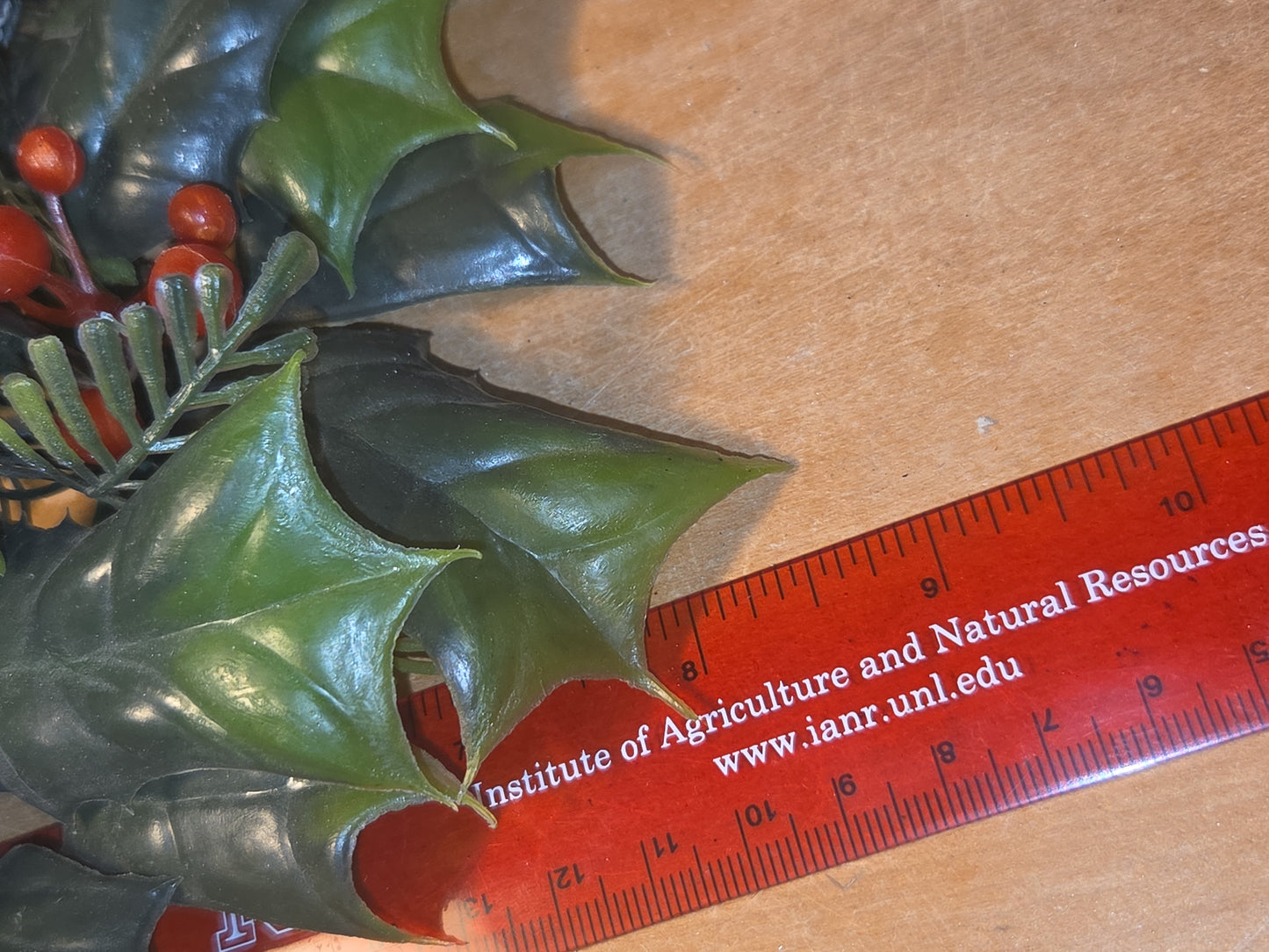 Vintage Christmas Candle Ring Centerpiece Plastic Greenery Holly Berries (Copy)