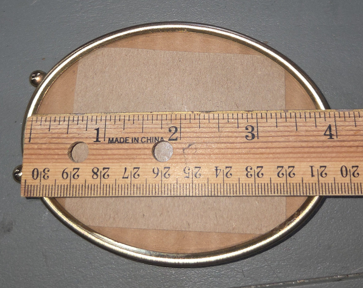 Vintage Footed Oval Photo Frame 4x3" see description vf4