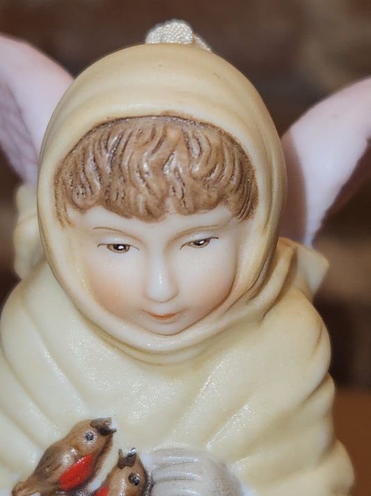 Vintage Hallmark Keepsake Porcelain Victorian Angel Friend Ornament 1997 HO14