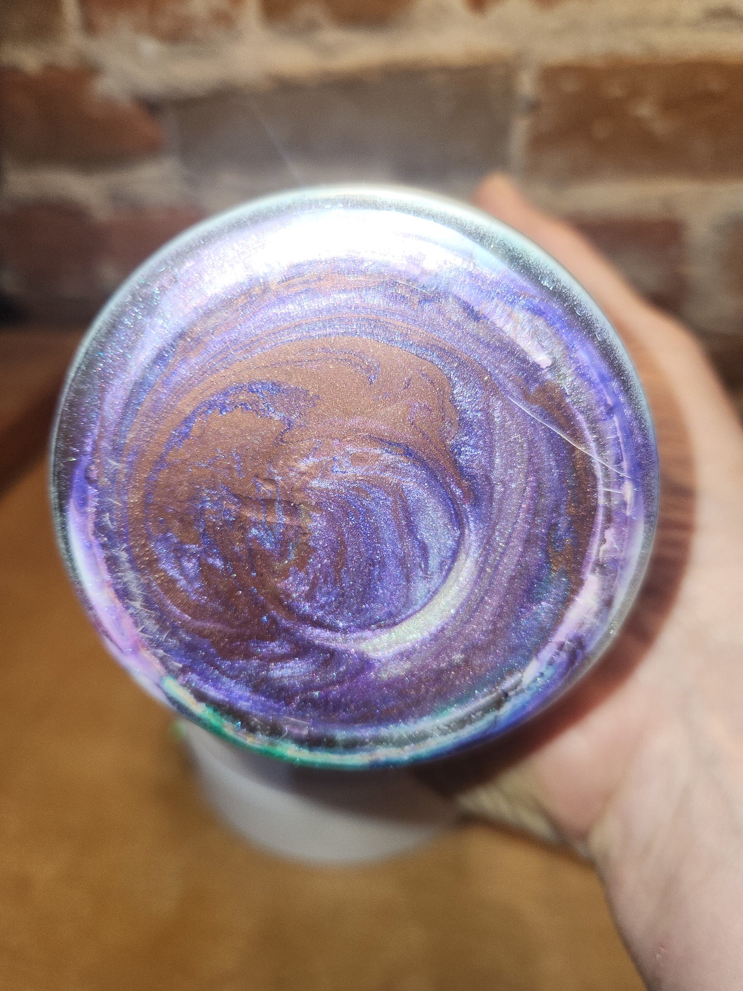 20 ounce stainless steel, Insulated, alcohol ink art Tumbler pink, teal, whute, purple, aqua AS IS CLEARANCE ai6