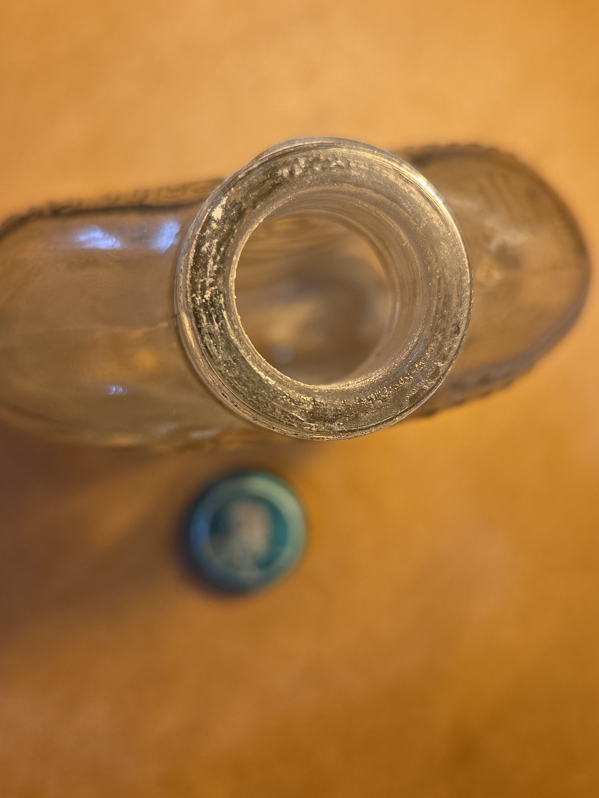 Vintage Liquor Bottle Glenmore Bourbon Clear Glass vlb2
