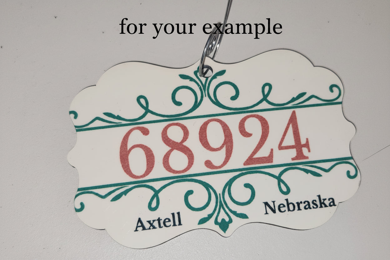 Minden Nebraska's ZIP Code Ornament no3