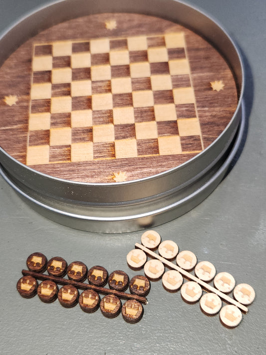 Games in the Round Checkers Small Games for Small Spaces Car Trips Vacation gr1