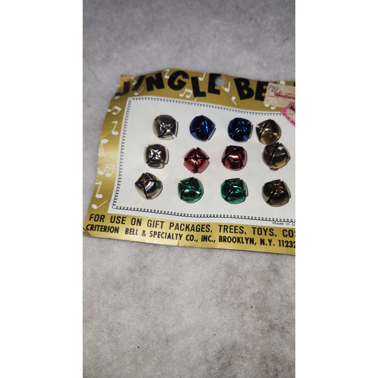 Vintage Bells Jingle Bells Darcie and Criterion NOS