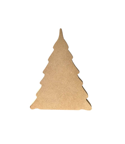 Unfinished MDF Primitive Rustic Wood Christmas Tree Wavy Style Tall ws03