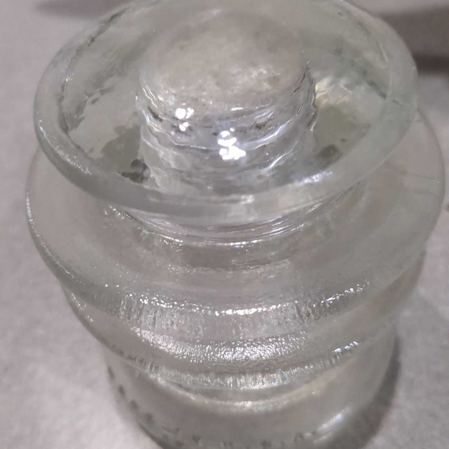 Vintage Insulator Hemingray Clear Glass #56 h656