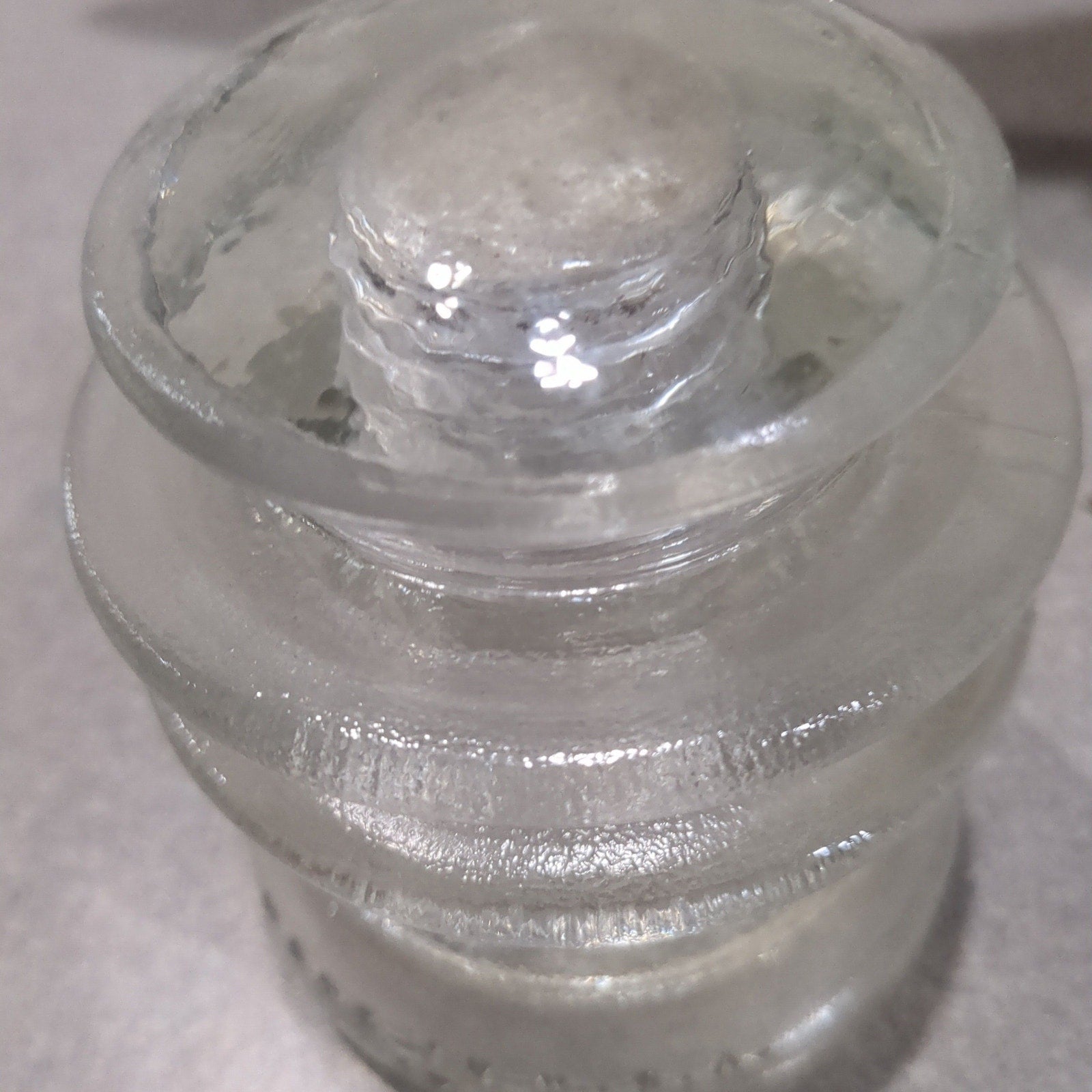 Vintage Insulator Hemingray Clear Glass #56 h656