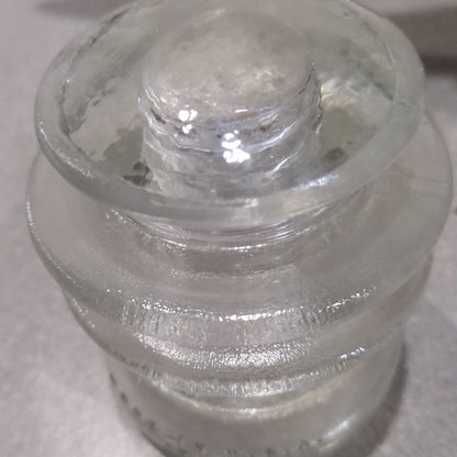 Vintage Insulator Hemingray Clear Glass #56 h656
