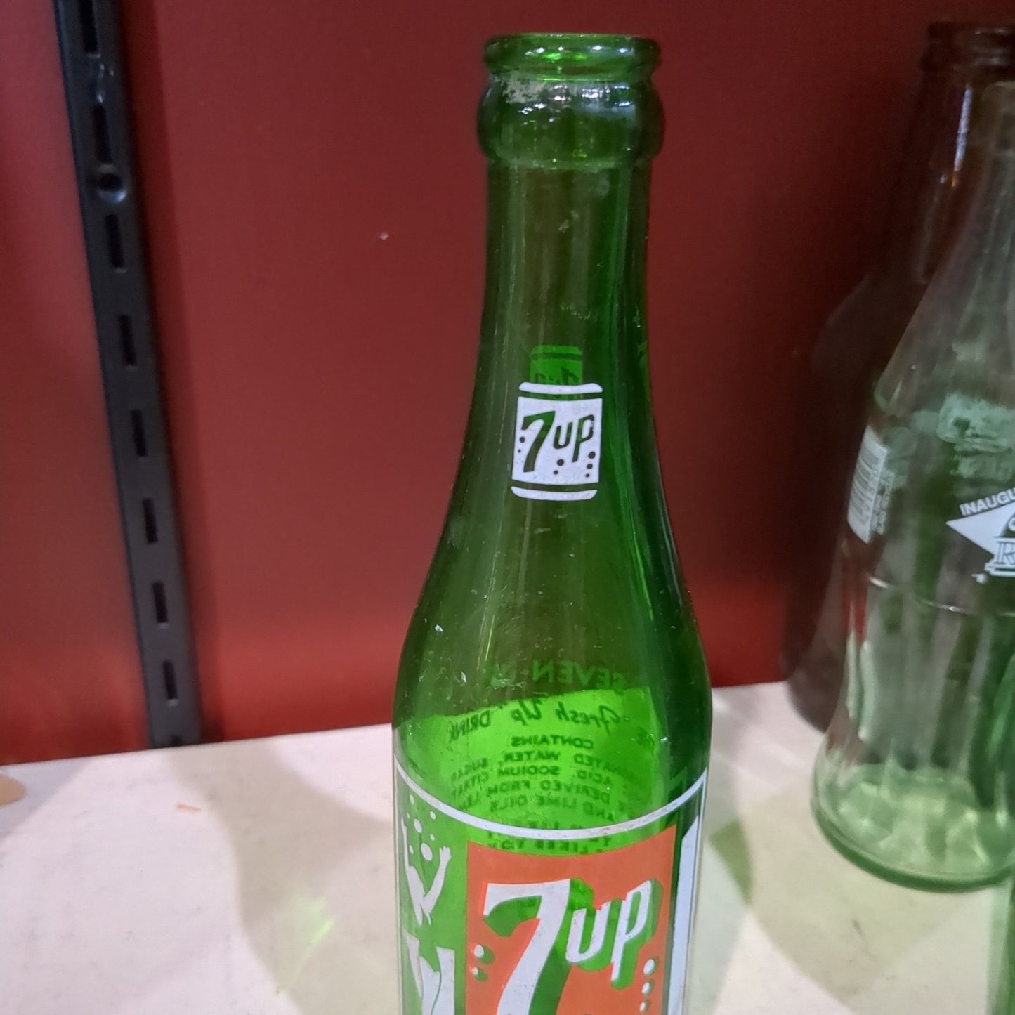 Vintage Soda Bottle 7-Up Bubble Swimsuit Lady Logo vsb8