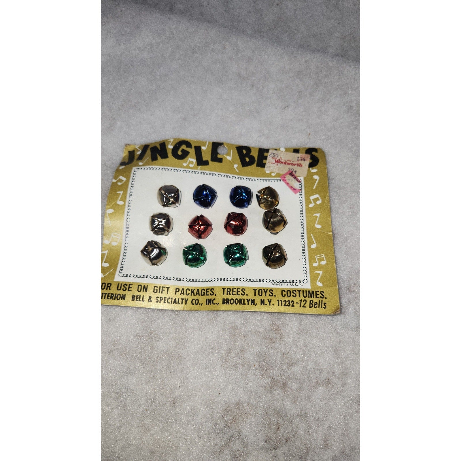 Vintage Bells Jingle Bells Darcie and Criterion NOS