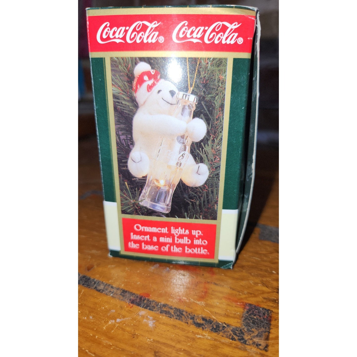 Vintage Coca-Cola Contour Bottle Collection Plush Brown Reindeer Christmas Ornament CC7