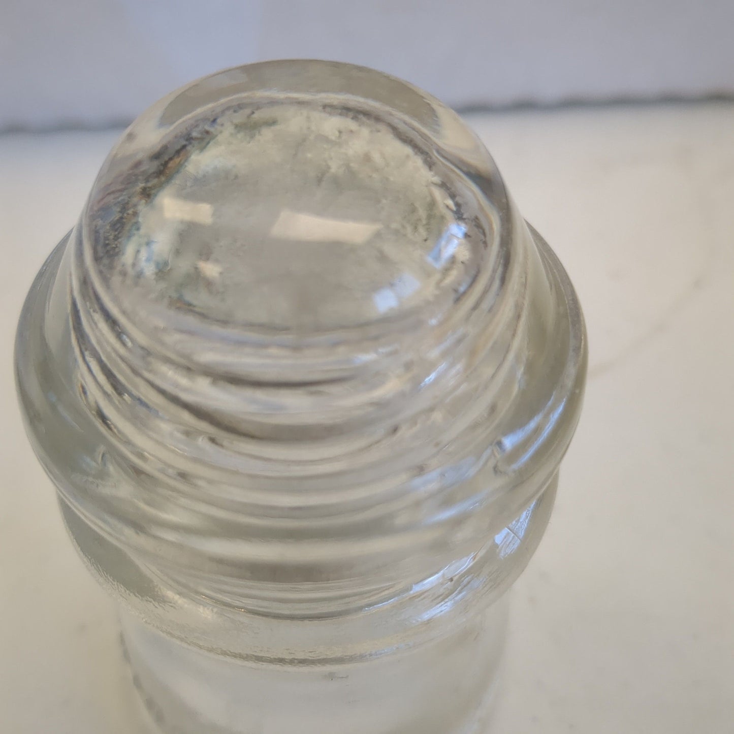 Vintage Clear Glass Hemingray Insulator #9 h69