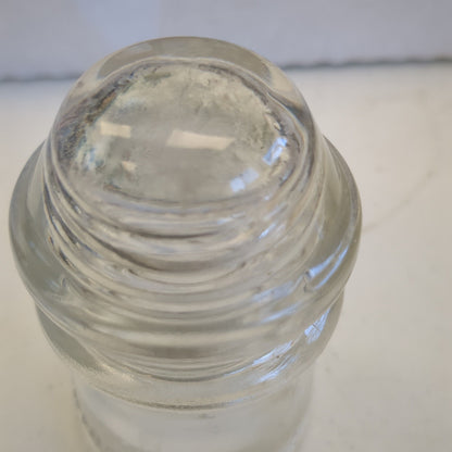 Vintage Clear Glass Hemingray Insulator #9 h69