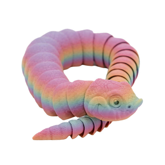 3D Printed Hognose Snake Fidget | Multiple Colors | Black Sheep Products LLC Pastel Rainbow