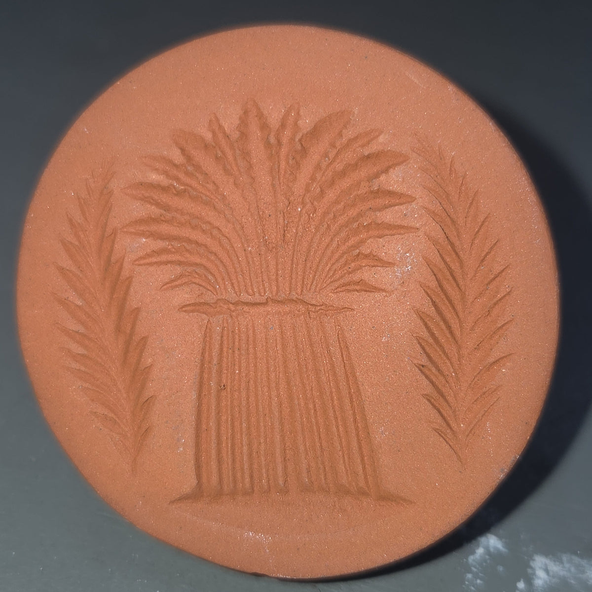 Vintage Collectible Cookie Stamp Rycraft Terra Cotta Wheat Pattern as is cs9