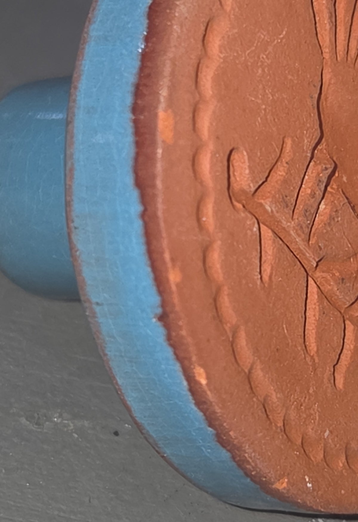 Vintage Cookie Stamp Rycraft Terra Cotta Bird on Branch Pattern AS IS