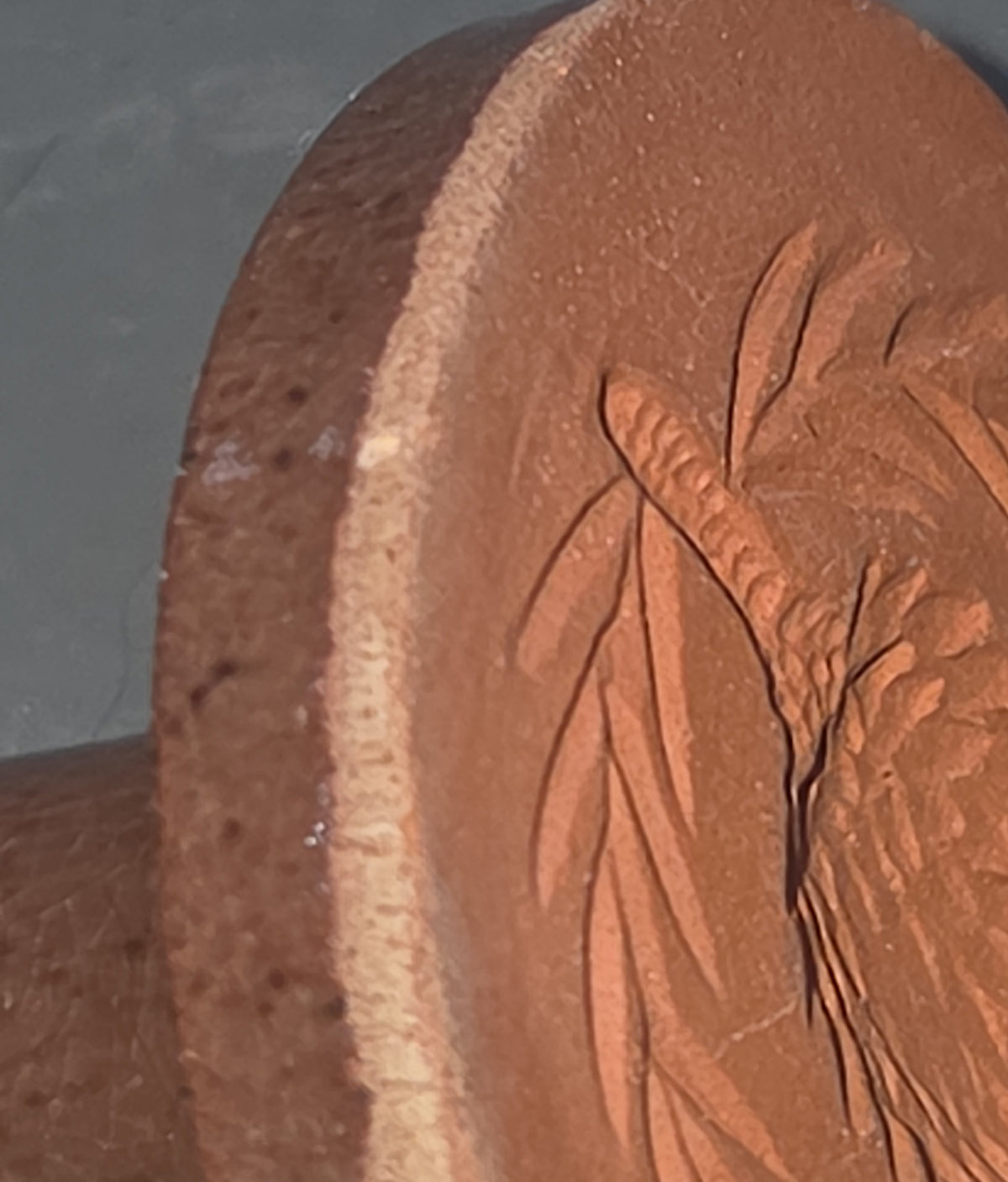 Vintage Cookie Stamp Rycraft Terra Cotta Thistle Pattern