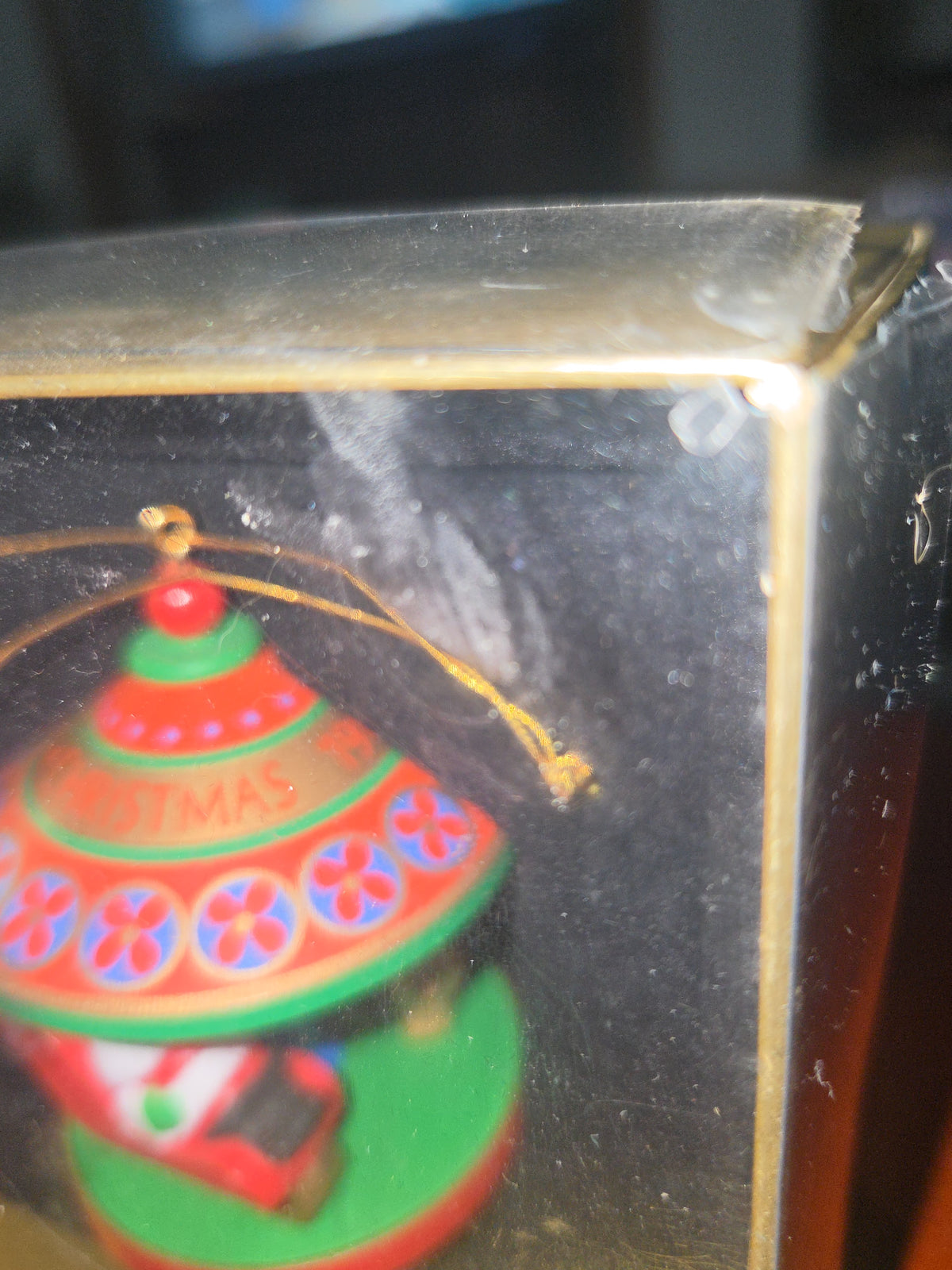 Vintage Hallmark Tree-Trimmer Ornament 1980 Merry Carousel Twirl About Motion 3rd in Series Santa Reindeer